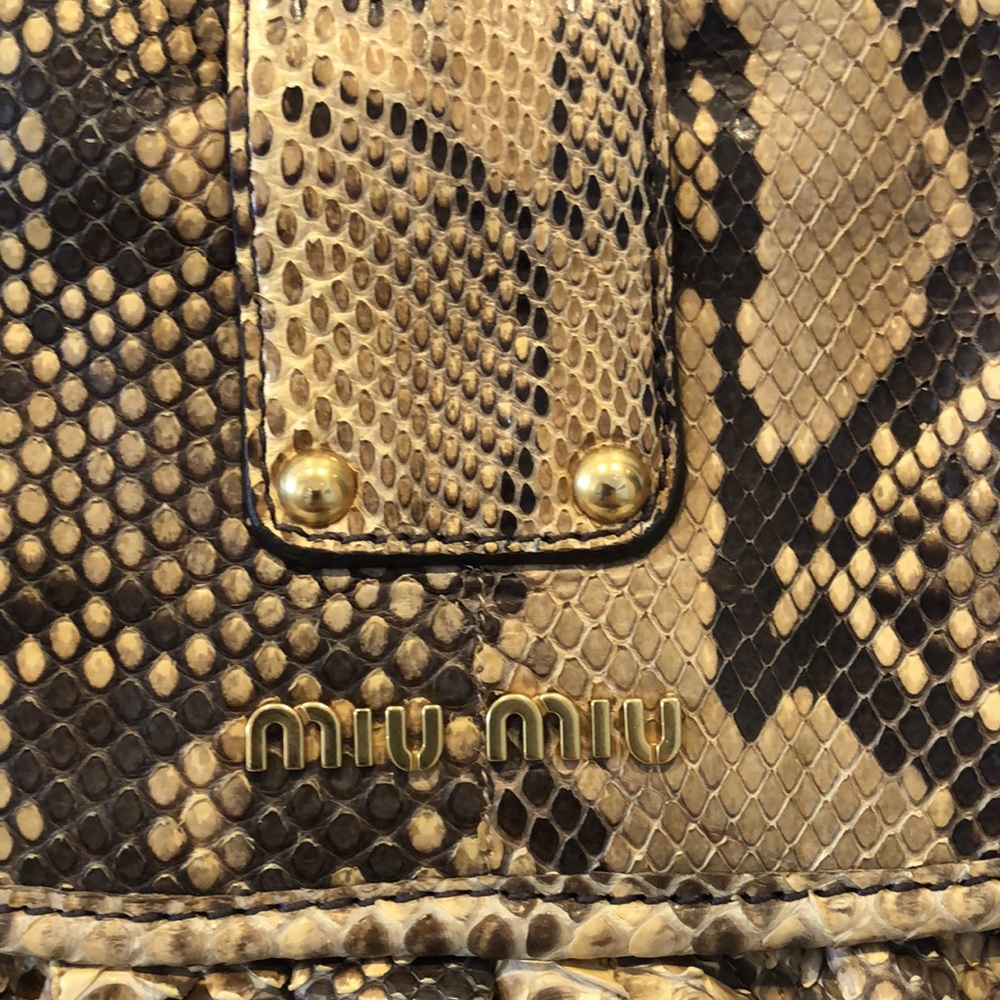 🎉HP🎉 Miu Miu Python purse - Picture 8 of 10